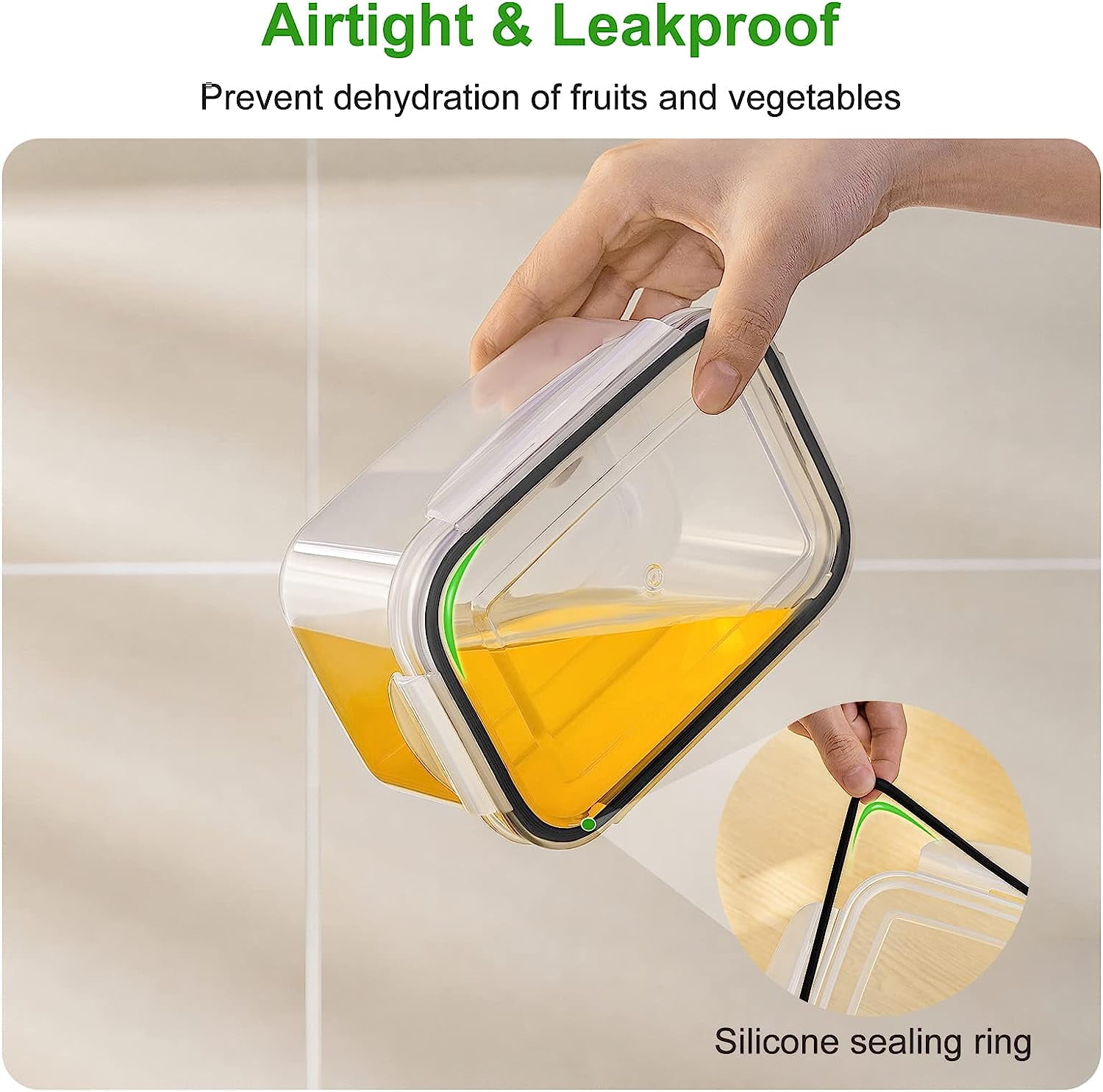 Set of 5 Large Fruit Containers for Fridge - Thumbnail 3