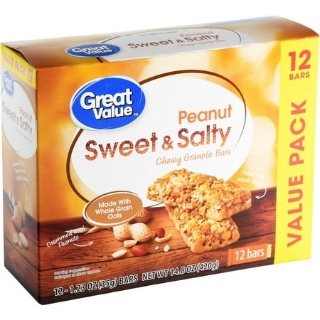 Great Value Peanut Sweet & Salty Chewy Granola Bars