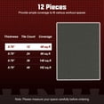 thumbnail image 2 of Costway 24 PCS 0.79" Thick Rubber Top Exercise Mat 96 Sq Ft Non-Slip & Shock Equipment, 2 of 10