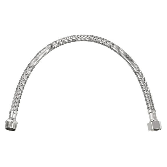 Uxcell 16" Faucet Supply Line Connector, G3/8 Female x G1/2 Male 304 Stainless Steel Water Supply Hose