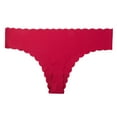 thumbnail image 1 of Aayomet Culottes Bikini pour Femmes Sans Couture Respirantes en Coton Côtelé Extensible Doux Taille Basse (Rouge, m), 1 of 2