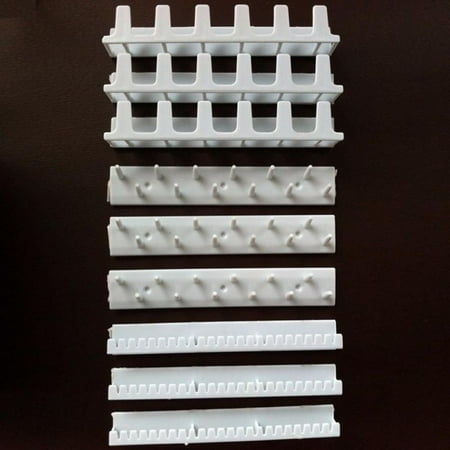- 9Pcs Adhesive Jewelry Hanger Organizer Holder Necklace Rack Sticky Hooks Wall Mount