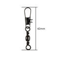 thumbnail image 3 of Accesorios de pesca giratorios de barril de 10 piezas, equipo de pesca de primera con conector de broches giratorios de rodamiento de bolas 45 mm 121 g Soledad Conector giratorio de pesca, 3 of 7