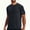 Black, variant on Mens Quick Dry Crew Neck Athletic T Shirts Raglan Sleeve Moisture Wicking Breathable Tees for Gym and Daily Wear