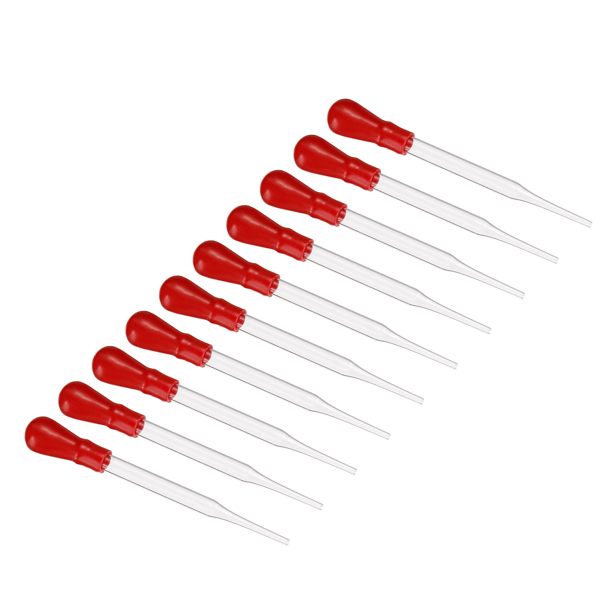 Uxcell Dropper Pipettes, 10pcs 3.54" Length Reusable Glass Pipette with
