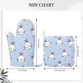 thumbnail image 3 of DouZhe Oven Mitts and Pot Holders Sets, Cute Animal Lizard Prints Non-Slip Heat Resistant Kitchen Oven Silicone Glove, 3 of 7