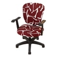 thumbnail image 1 of Cateissary Cubierta suave y cómoda de la silla de la oficina del estiramiento de la experiencia del asiento de la cubierta de la silla del Decoración del hogar rojo 1, 1 of 6