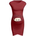 thumbnail image 3 of Femmes Imprimé Enceinte Maternité Accessoires de Maternité Mignon Bébé Moulant Décontracté Mini Robes, 3 of 6