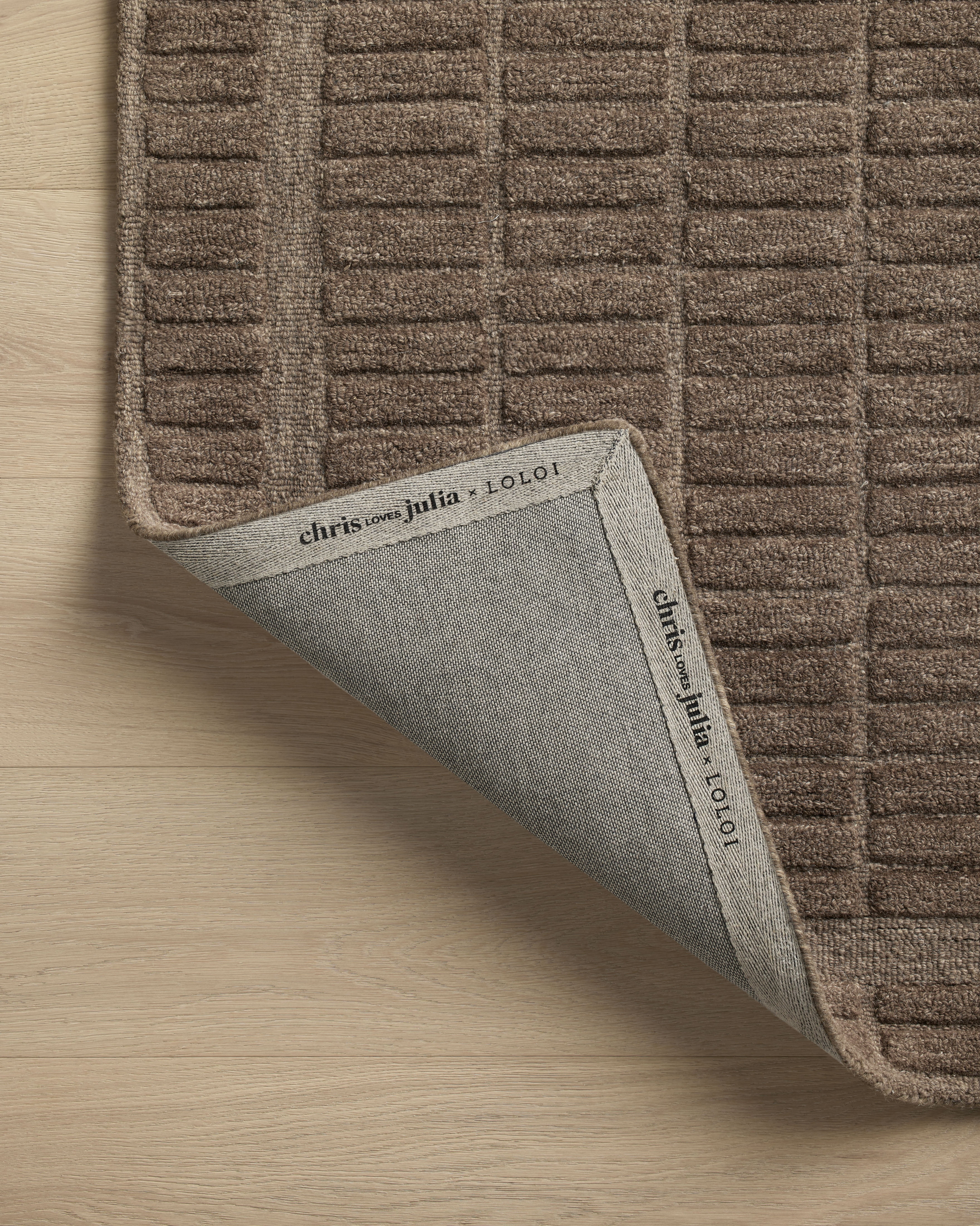 Chris Loves Julia x Loloi Bradley Cocoa / Cocoa 8'-6" x 11'-6" Area Rug