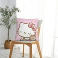 thumbnail image 4 of Hello Kitty Pillow Cover, Square Throw Pillow Cases For Couch Sofa Bed Living Room,Home Decorative, 12"X12", 4 of 9