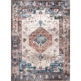 thumbnail image 6 of nuLOOM Eliza SpinClean Machine Washable Traditional Medallion Area Rug, 5' x 8', Eliza Brick, 6 of 8