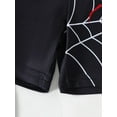 thumbnail image 7 of Fdqin Boys Shorts Sets 4Pcs Spider Print Short Sleeve T-Shirt and Sports Shorts Summer Outfits for Kids Black red 11-12 Years, 7 of 7