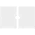 thumbnail image 4 of 32"W x 21 3/8"H x 3"ID x 11"C x 1"P Beaux Architectural Grade PVC Contemporary Ceiling Medallion, Two Piece, 4 of 4