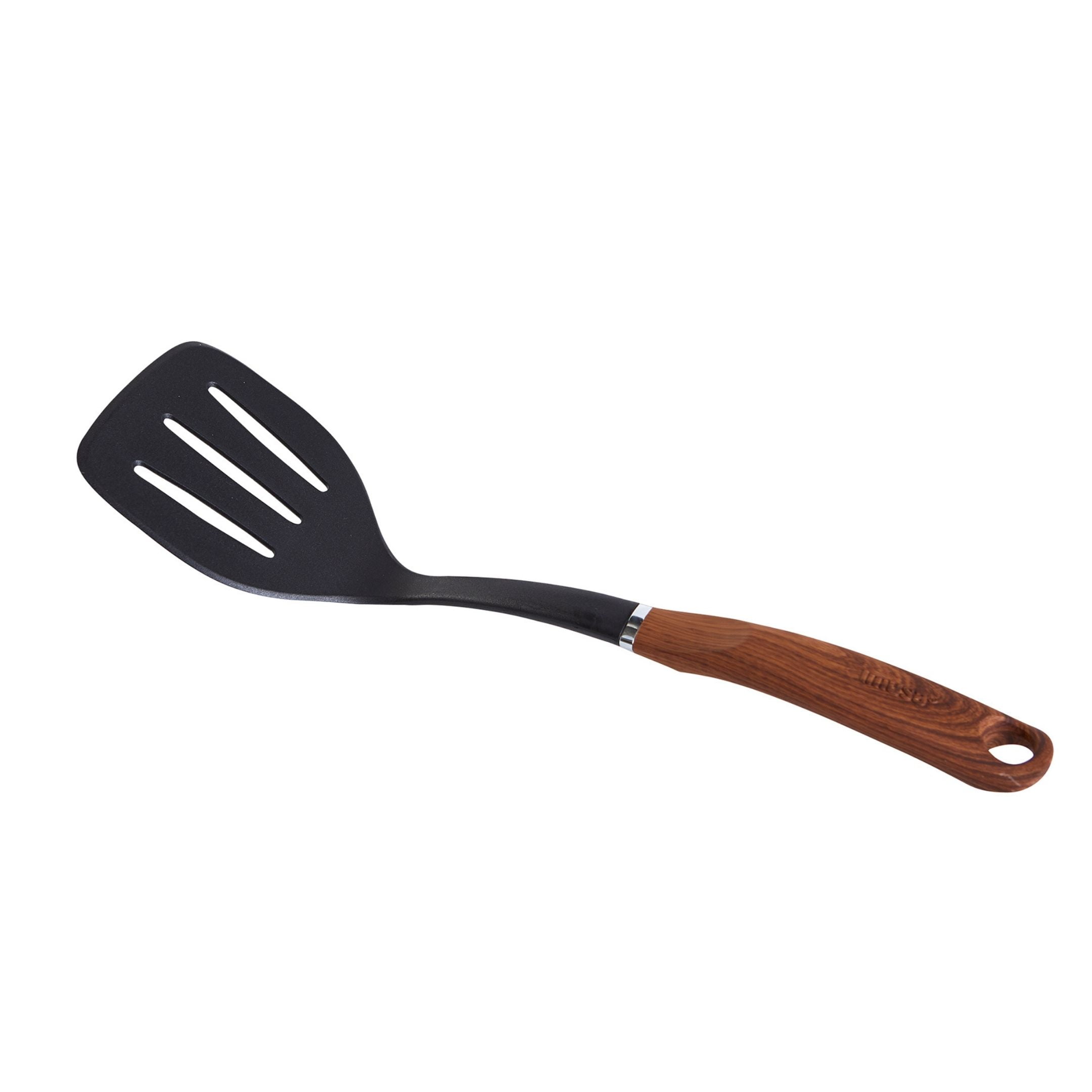 Imusa Nylon Slotted Turner with Woodlook Handle