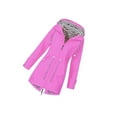 thumbnail image 1 of Veste à Capuche Douce pour Femme Imperméable avec Imperméable Manteau de Pluie Extérieur Rose 4TG, 1 of 4