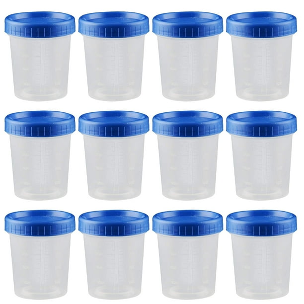 Specimen Cups Cup Urine Sterile Sample Container Lids Stool Containers