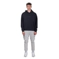 thumbnail image 2 of Brooklyn Cloth Men's Zip Cargo Pocket Fleece Sweatpants, Carpenter Style, Elastic Waist, Sand, Medium, 2 of 4