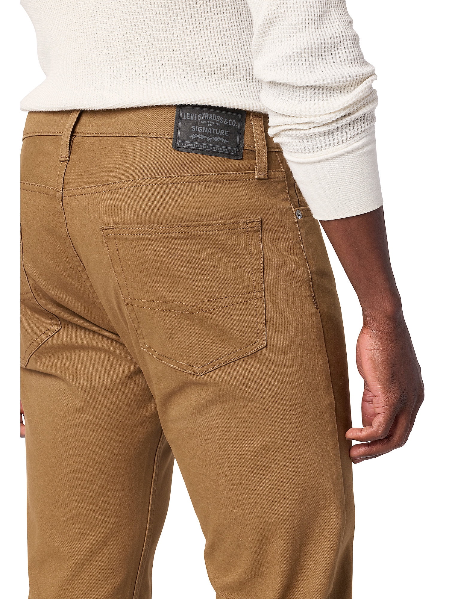 Levi Strauss Signature Men's and Big and Tall Slim Straight Fit Jeans