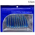 thumbnail image 3 of Greeniant Cebos de pesca de simulación reutilizables, cebos artificiales portátiles de PVC, 5,5 cm, 10 Uds. Pescar No.03 Greeniant OD000513-03, 3 of 6