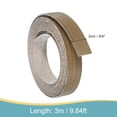 thumbnail image 2 of Banda de borde Uxcell, 3/4 pulgadas x 9.84 pies, banda de borde de madera contrachapada pre-pegada, flexible, para reparación de gabinetes y restauración de muebles, nogal marrón, 2 of 7