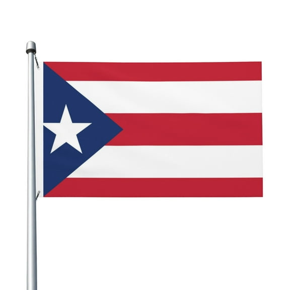 Puerto-Rico Flag Flag Double Sided Printed 3x5 Ft Flag Banner Suitable For Yard Outdoor Party Decorative