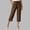 Brown, variant on BUIGTTKLOP Capris Pants for Women Casual Summer 2026 Straight Wide Leg Loose Drawstring Elastic Waist Cropped Trouser