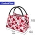 thumbnail image 2 of Fotbe Rose Bolsa Térmica Portátil con Estampado, Bolsa de Entrega de Alimentos Aislada, Bolsa Reutilizable de Gran Capacidad para Comidas y Supermercado, 2 of 6