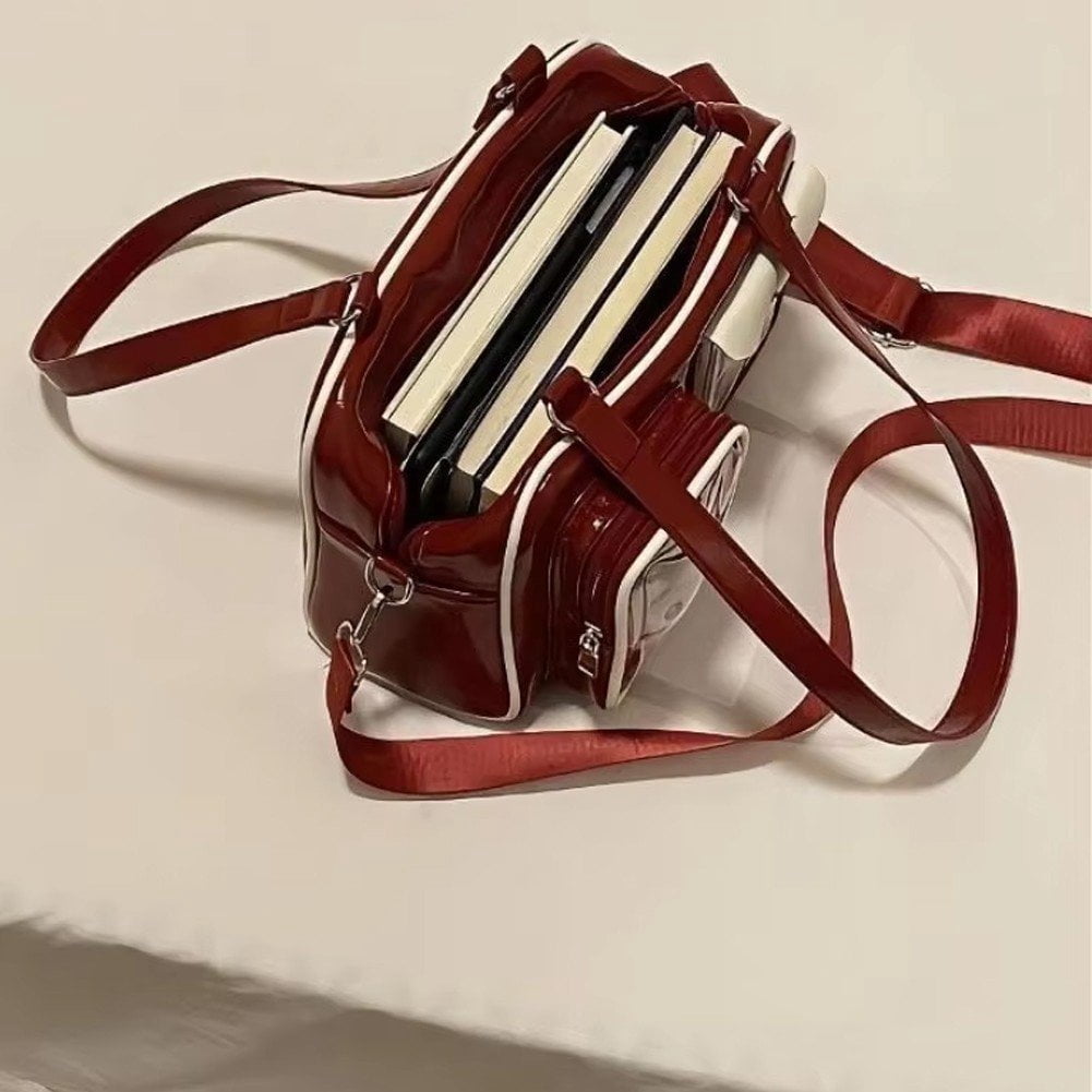 Hzzsbu Kawaii Crossbody Bags Large Capacity Ita Messenger Bag Cute Transparent Crossbody Bag Versatile Uniform Bag for Women