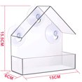 thumbnail image 4 of Comedero para pájaros con ventosa creativa extraíble y transparente para ventana de casa, 4 of 8
