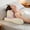 Pink, variant on Ergonomic Neck & Shoulder-fitted Napping Pillow, High-density Foam Core, Soft Comfortable Breathable Machine Washable Skin-friendly Lunch Break Lying-down Sleeping Pillow for Home / Office Sofa / Bed