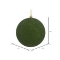 thumbnail image 2 of Vickerman 2.4" Moss Green Glitter Ball Ornament, 24 per Bag, 2 of 2