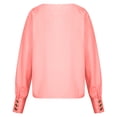 thumbnail image 5 of HAPIMO Rollbacks Women's Fashion Shirts V-Neck Pullover Long Sleeve Blouse Classic Solid Color Button Chiffon Tops Cozy Casual Sweatshirt T-Shirt Clothes for Women Pink XL, 5 of 9