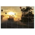 thumbnail image 1 of Hot Air Balloon Ceramic Tile Mural Kitchen Backsplash Bathroom Shower, 400678-XL, 1 of 3