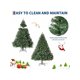 thumbnail image 5 of 7.5-ft artificial christmas tree without lights, featuring hinged branches y collapsible base, realistic premium spruce para home y oficina holiday decor, 5 of 7