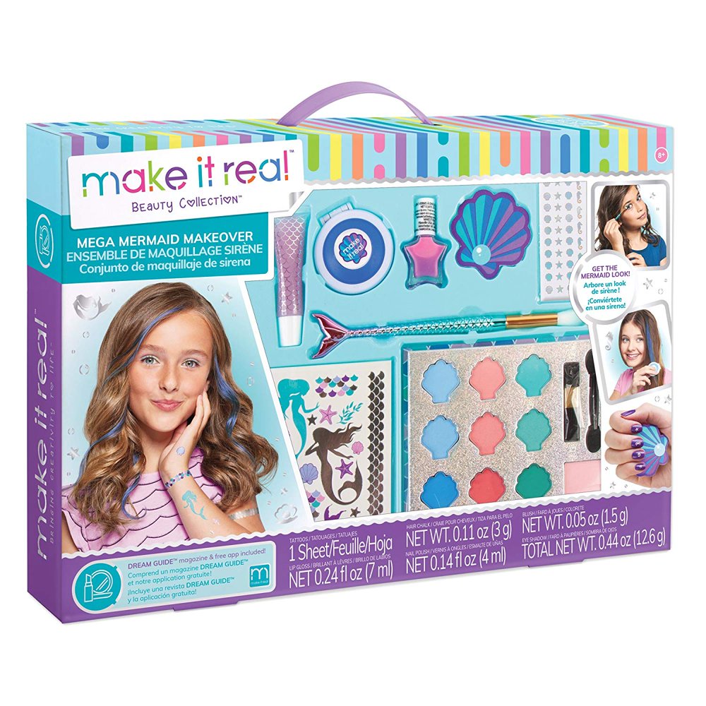  Mega Mermaid Makeover. Mermaid Themed Girls Makeup Kit. Starter