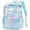Blue, variant on DAKIMOE Fashion Clear Backpack For School Women School Bookbag Heavy Duty Transparent Backpack, Clear Bookbag