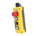 thumbnail image 1 of Control De Polipasto De Grúa, Diseño Ergonómico Construcción Robusta 3 Teclas Interruptor De Presión De Polipasto De Cadena De Grúa Artesanía única IP68 PC A Prueba De Agua, 1 of 7