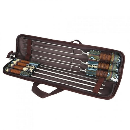 

Roasting Stick Stainless Steel BBQ Stick Camping Skewer Outdoor For Barbecue