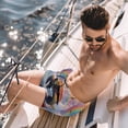 thumbnail image 2 of luoweisi Men's Beach Shorts Quick Dry Swim Trunks with Mesh Lining Sea Turtle M, 2 of 5