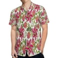 thumbnail image 4 of High Quality Hawaiian Shirts for Men Short Sleeve Aloha Beach Shirt Floral Summer Casual Button Down Shirts Blouses L79PF2, 4 of 7