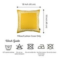 thumbnail image 4 of Decorative Single Throw Pillow Cover Greek Key 18" x 18" Yellow & White Square for Couch, Bedding, 4 of 4