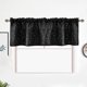 thumbnail image 1 of Cortinas de estrellas , cortina opaca, decoración recortada, cortinas con ojales aislantes térmicos estampados de estrellas para guardería, negro 132x46cm Yotijar cortinas opacas, 1 of 9