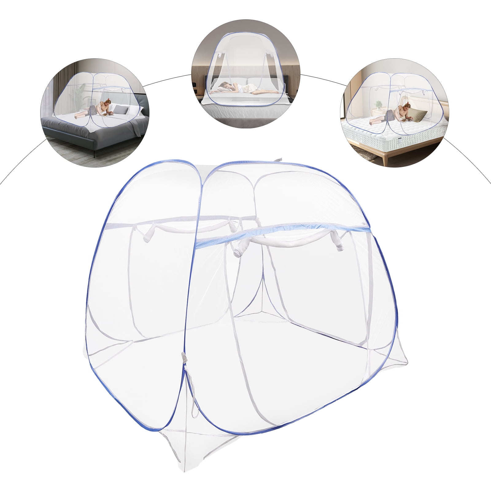 1 PCS Bed Canopy, Blue Bed Canopy, Mosquito Net
