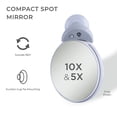 thumbnail image 2 of Zadro Lighted Compact Travel Mirrors with Magnifications & Suction Cup, 2 of 5