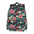thumbnail image 2 of Bingfone Green Tropical Leaves Pattern Large Capacity Student Backpack, Wear-resistant and Lightweight School, Work, Travel, Sports Backpack, Unisex, 2 of 8