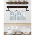 thumbnail image 3 of Light Blue Coastal Kitchen Dish Towels for Drying Dishes Set of 2, Summer Beach Coral Shell Starfish Waffle Weave Microfiber Hand Tea Bathroom Towels Quick Dry & Absorbent Towel 15.7x23.6, 3 of 7