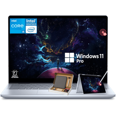 Dell Inspiron 14 2-in-1 Laptop, FHD  14 inch Touchscreen, Intel Core 5 120U (Beats i7-1355U) , 32GB DDR5 1TB SSD , FP Reader, Backlit KB, WiFi 6E, Win 11 Pro