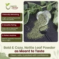 thumbnail image 3 of Organic Way Nettle Leaf Powder (Urtica dioica) - Herbal Tea | Organic & Kosher Certified | Raw, Vegan, Non GMO & Gluten Free | USDA Certified | Origin - Albania (1LBS / 16Oz), 3 of 8