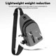 thumbnail image 3 of Men's Chest Bag Usb Charging Sport Sling Bag Male Waterproof Bags Multi Zip Pockets, 3 of 3