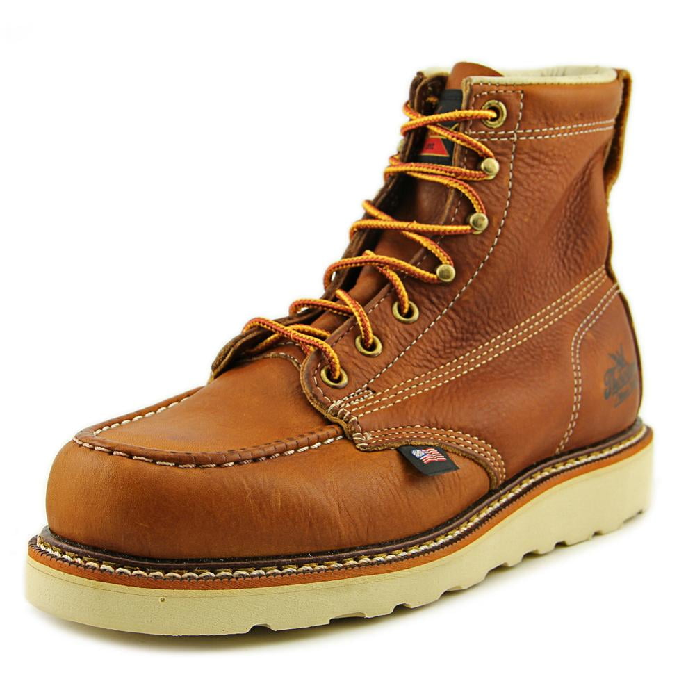Thorogood Mens American Heritage Tobacco 6 Steel Toe MAXWear Wedge Work Boots 804-4200 | Size 10.5 | Wide Width